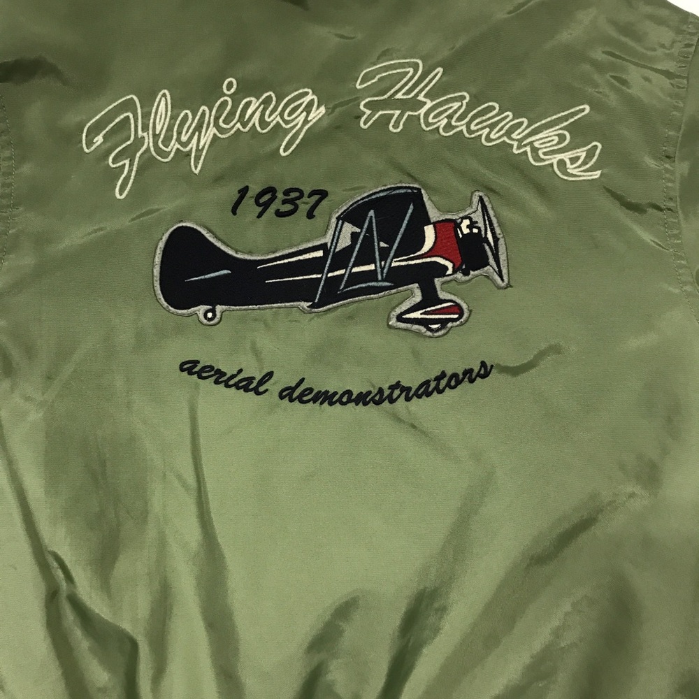 Flying hawks bomber jacket